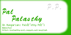 pal palasthy business card